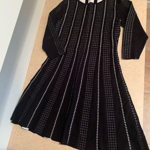 Metaphor Black and white dress